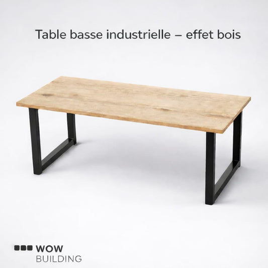 🪑 Table Basse Industrielle – WOW BUILDING