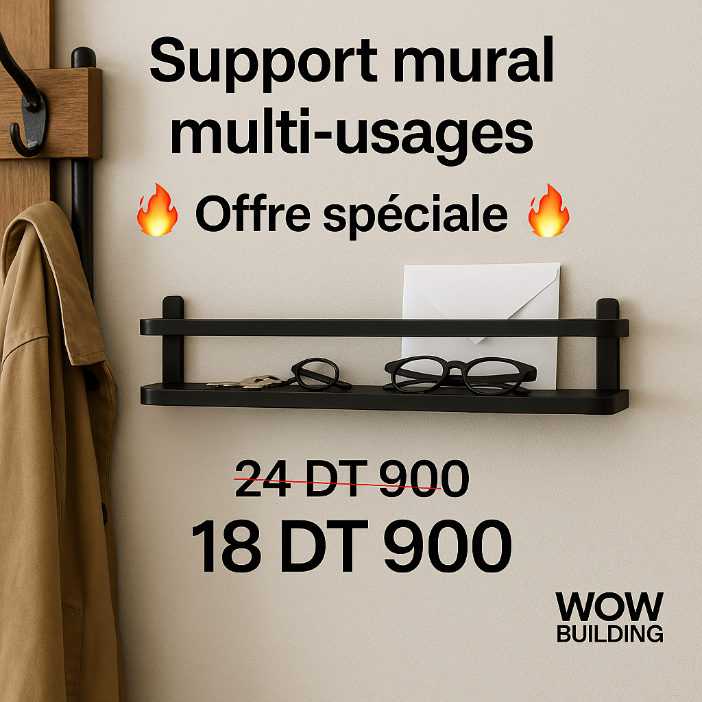 Support mural multi-usages